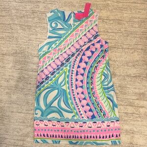 Lilly Pulitzer Pink and Blue Patterned Casual Dress